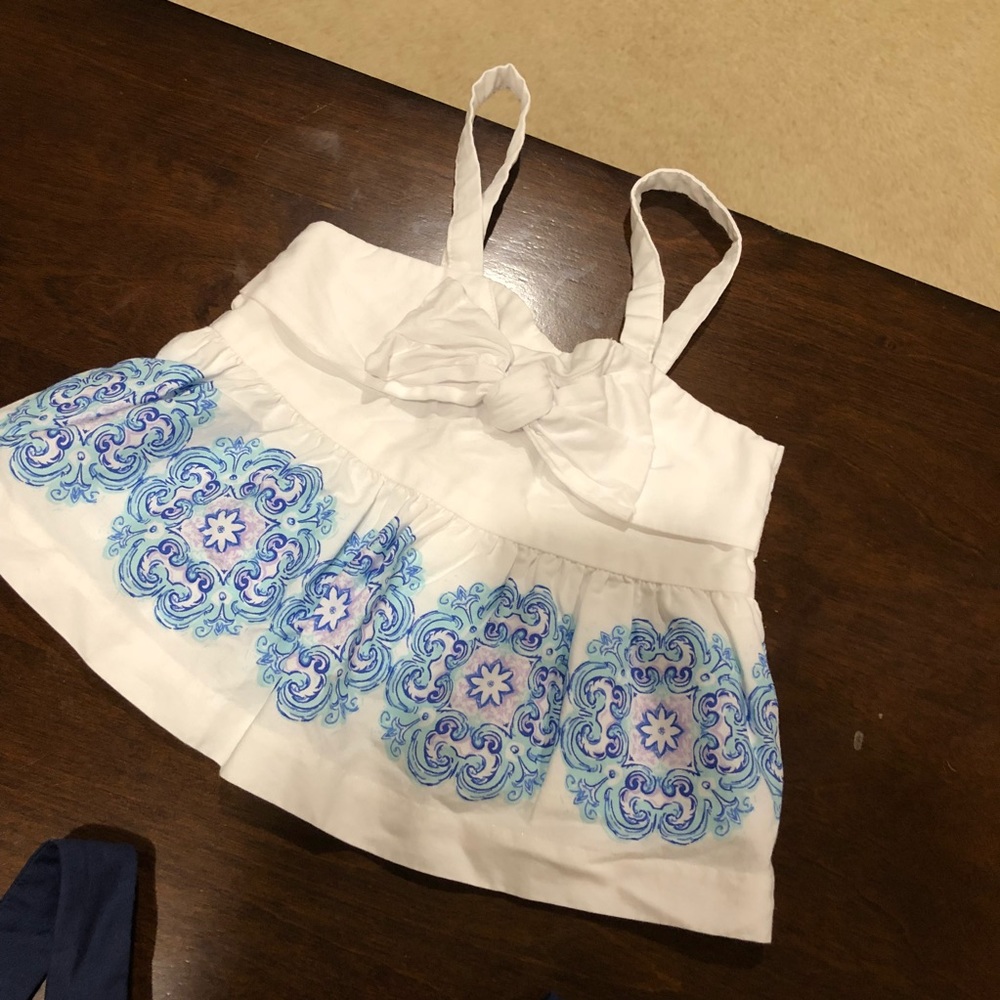 Janie and jack top for baby girl